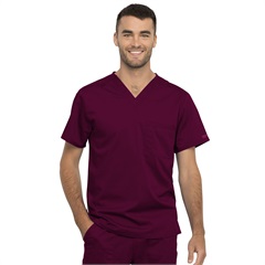 Unisex 1 Pocket Tuckable V-Neck Top